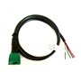 MelTruck® Connecteur à baïonnette 5 broches vert avec câble de 1 m pour feux arrière de remorque
