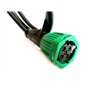 MelTruck® Connecteur à baïonnette 5 broches vert avec câble de 1 m pour feux arrière de remorque