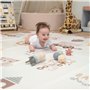 KiddyMoon Tapis De Jeu Pour Enfant Bébé Tapis Mousse Tapis De Sol Tapis D'éveilbebe Reversible Stimulation De L'imagination Plia