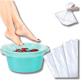 LALILL 50 Pcs. Sacs Jetables pour Pieds - Sacs pour Pédicure Spa Podologie - Baignoire