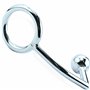 Crochet anal Plug Anal Acier Inoxydable 17cm Boule Anale ⌀3cm Cercle ⌀4.8cm Sex Toys Homme et Plugs Anals bdsm Prostate Homme Se