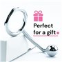 Crochet anal Plug Anal Acier Inoxydable 17cm Boule Anale ⌀3cm Cercle ⌀4.8cm Sex Toys Homme et Plugs Anals bdsm Prostate Homme Se