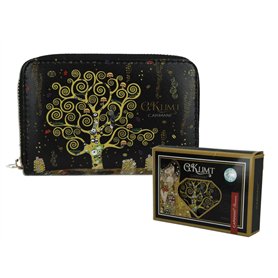 CARMANI - Petit sac à main pour femme avec Gustav Klimt « Arbre de vie »