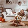 CAWI Planche d'équilibre pour enfants et adultes - Équipement de fitness pour la maison - Planche de surf + rouleau de fascia - 