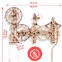 WOODEN.CITY Puzzles 3D en Bois pour Adultes - Puzzle Adulte Maquette en Bois À Construire DIY - Loisirs D'horloge pour Adultes H