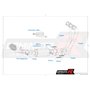DOMINATOR Ligne complète d'échappement Collecteur Silencieux GP3 compatible avec MT 09 2021-2022 Low Level EX