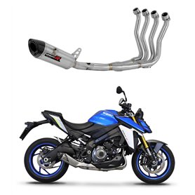 DOMINATOR Ligne complète d'échappement Collecteur Silencieux HP8 compatible avec GSX - S 1000/1000 GT / 950 2021-2023