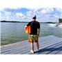 SAFE4SPORT PerfectSwimmer - bouée de sécurité Gonflable pour la Natation - bouée de Natation avec Une Poche pour Les Choses 20L