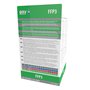 Oxyline 10x X310SV FFP3 NR D demi-masque respiratoire anti-poussière jetable avec valve