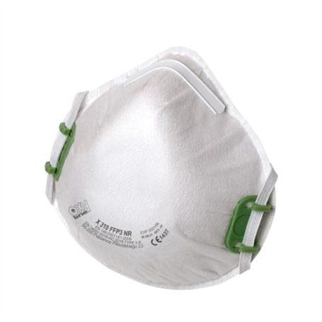 Oxyline 10x Demi-masque respiratoire NR FFP3 sans valve | Produit dans l'UE | CE 1437