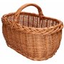 Kotarbau® Panier à anses, en osier, pour les achats, en couleur naturelle, spacieux et confortable
