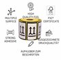 MDlabels Lot de 1000 étiquettes d'avertissement sur rouleau - 100 x 60 mm - Double flèche - Côté vers le haut