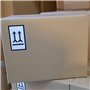 MDlabels Lot de 1000 étiquettes d'avertissement sur rouleau - 100 x 60 mm - Double flèche - Côté vers le haut