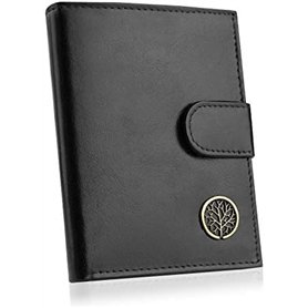BETLEWSKI® Porte-Monnaie pour Homme en Cuir véritable RFID Porte-Monnaie spacieux pour Homme