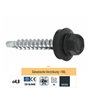 Wkret-Met Lot de 200 vis autoforeuses à tôle 4,8 x 70 mm pour support en bois RAL7016 (gris anthracite)