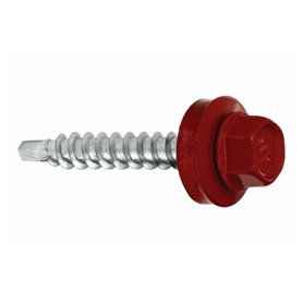 Wkret-Met RAL3011 Lot de 200 vis à tôle 4