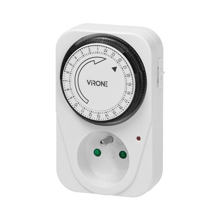 Virone MT-1 Programmateur Prise Electrique Mécanique 3500W Minuterie D'intervalle De 15 Minutes