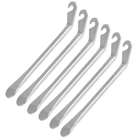 CLISPEED Ensemble De 6 Démonte-pneus en Acier Outils De Réparation De Vélo Design Incurvé pour Équipement De Cyclisme