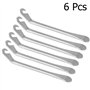 CLISPEED Ensemble De 6 Démonte-pneus en Acier Outils De Réparation De Vélo Design Incurvé pour Équipement De Cyclisme