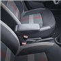 RATI ARMSTER S Accoudoir adapté pour FIAT 500 2016-2024 [noir,cuir végane] avec rangement pouvant être installé ultérieurement