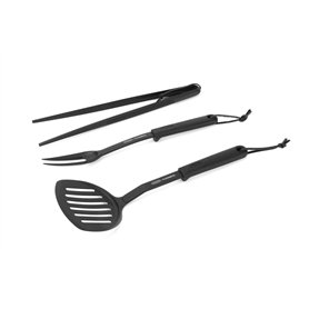 Cadac BBQ Set of 3 - Plastique - Pinces et spatules - Accessoires pour grillades - Noir - Barbecue