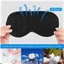 DQMEN 100% Soie Naturelle Occultant Ultra Douce Masque de Voyage Masque de yeux Ergonomique pour une relaxatio