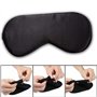 Masque de Sommeil,DQMEN 100% Soie Naturelle Occultant Ultra Douce Masque de Voyage Masque de yeux Ergonomique pour une relaxatio