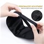 Masque de Sommeil,DQMEN 100% Soie Naturelle Occultant Ultra Douce Masque de Voyage Masque de yeux Ergonomique pour une relaxatio
