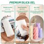 Lot de 2 moules à bougies en silicone 3D en spirale pour couler avec 10 mèches de bougie, 1 bâtonnet en bois, moule à bougie DIY