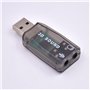 Kissmii Carte son USB, carte son externe, adaptateur audio stéréo USB vers 3,5 mm pour haut-parleur Android Win 7 8 casque d'ord