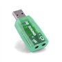 Kissmii Carte son USB, carte son externe, adaptateur audio stéréo USB vers 3,5 mm pour haut-parleur Android Win 7 8 casque d'ord