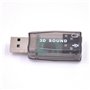 Kissmii Carte son USB, carte son externe, adaptateur audio stéréo USB vers 3,5 mm pour haut-parleur Android Win 7 8 casque d'ord