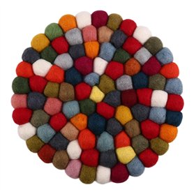 Lioggyet Tapis pour tibétains bouddhistes en feutre de laine colorée