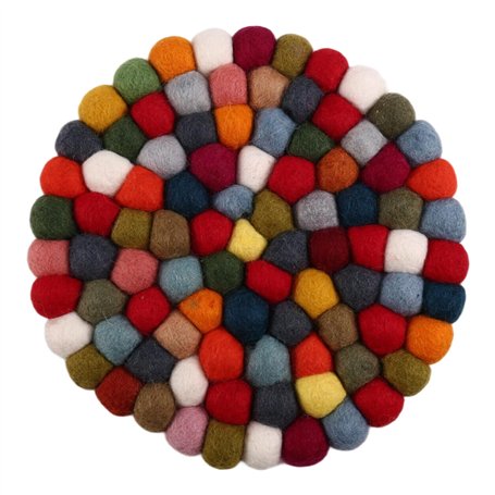 Lioggyet Tapis pour tibétains bouddhistes en feutre de laine colorée