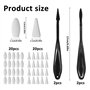 Ohulelks Outils de Mélange de L'Artiste avec des Souches et 40 Lingettes Éponges pour Le Dessin, Parfaite pour Les Techniques de