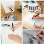 Ohulelks Outils de Mélange de L'Artiste avec des Souches et 40 Lingettes Éponges pour Le Dessin, Parfaite pour Les Techniques de