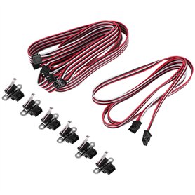 Pesfehhy 6 PièCes SéRies Mini Interrupteurs de Fin de Course avec Câble 1M à 3 Broches pour 3018-PROVer / 3018-MX3 / 3018-PROVer