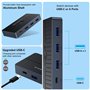 Wrtysully Boîtier de Commutation de Partage D'Ordinateurs USB3.0 2 Entrées 4 Sorties KVM 2x4 Sélecteur de Commutateur USB 3.0 po