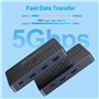 Wrtysully Boîtier de Commutation de Partage D'Ordinateurs USB3.0 2 Entrées 4 Sorties KVM 2x4 Sélecteur de Commutateur USB 3.0 po