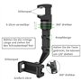 Support de téléphone portable universel réglable à 360 ° - Support de téléphone à bras long - Compatible avec iPhone/Huawei/Sams