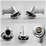 Tixqeaif Tête de Travail de Tondeuse à 9 Dents de 26 mm Tête de Travail en Alliage D'Aluminium Tête de Travail à Tige Ronde Tête