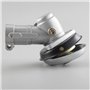 Tixqeaif Tête de Travail de Tondeuse à 9 Dents de 26 mm Tête de Travail en Alliage D'Aluminium Tête de Travail à Tige Ronde Tête