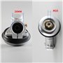 Tixqeaif Tête de Travail de Tondeuse à 9 Dents de 26 mm Tête de Travail en Alliage D'Aluminium Tête de Travail à Tige Ronde Tête