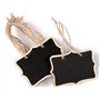 casstaly 14X Mini Tableaux Noirs Panneaux Suspendus Tableau Noir Rectangle Babillard Double Face pour Les Mariages, Artisanat po