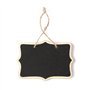 casstaly 14X Mini Tableaux Noirs Panneaux Suspendus Tableau Noir Rectangle Babillard Double Face pour Les Mariages, Artisanat po