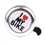 Tlilyy Sonnette D'anneau De Cyclisme De Bicyclette De Guidon Ultra-Forte en MÉTal De VÉLo D'alarme De Cœur (Couleur: Argent)