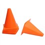 Cpolebev 10 CôNes de Signalisation - 7 Pouces de CôNes D'ActivitéS Sportives de FêTe à ThèMe de Construction Polyvalente pour L'