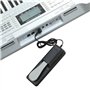 Bnnlqpsttg Pédale de Sustain Universelle pour Claviers Électroniques, Synthétiseurs MIDI, Pianos Numériques - Pédale à Interrupt