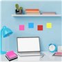 Kueohse - Distributeur de notes - Base noire - Partie supérieure transparente - Support pour notes adhésives 3 x 3 - Accessoires