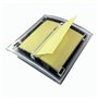 Kueohse - Distributeur de notes - Base noire - Partie supérieure transparente - Support pour notes adhésives 3 x 3 - Accessoires